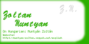 zoltan muntyan business card